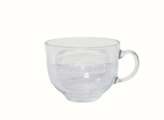 450ml Clear Glass Cups for Tea and Coffee Stylish Modern Design