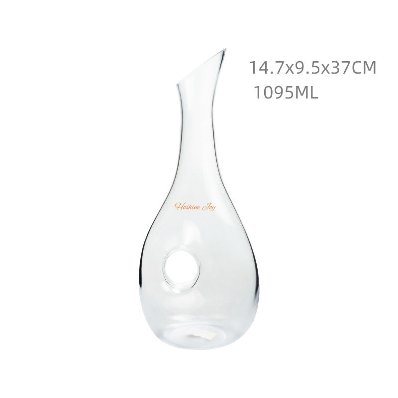 Crystal Glass Wine Decanter Pitcher 1000Ml Medium Size Printing Logo