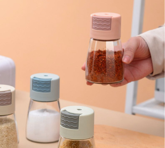 160ml Precise Control 0.5g Of Salt Transparent Glass Spice And Salt Shapers Kitchen
