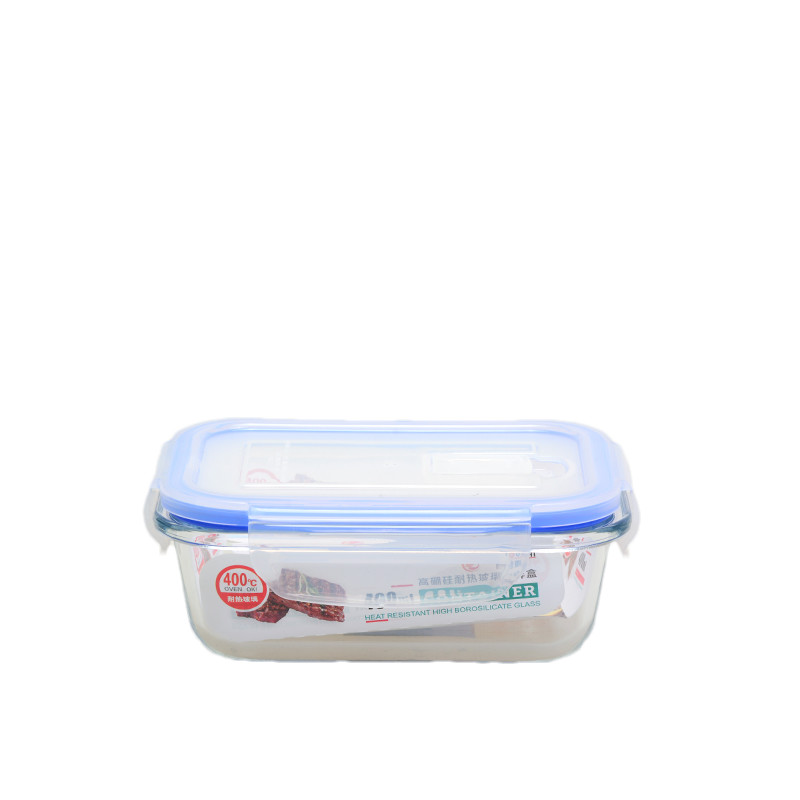 Reusable 400ML Glass Food Prep Containers With Snap On Lids Type
