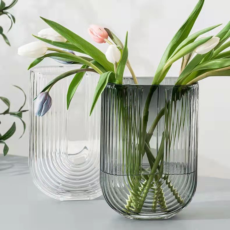 23cm Glass Vase Decor The Perfect Addition to Your Modern Glass Collection for Living Room Bedroom Home Decor