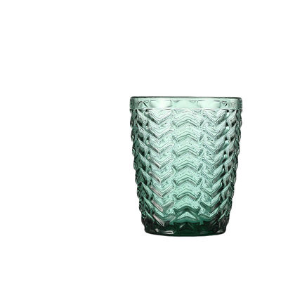 300 ml di barattoli di vetro verde per uso quotidiano e feste