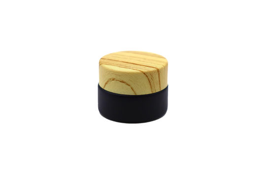 5 ml di barattoli di vetro con tappo a vite trasparente per lozione cosmetica