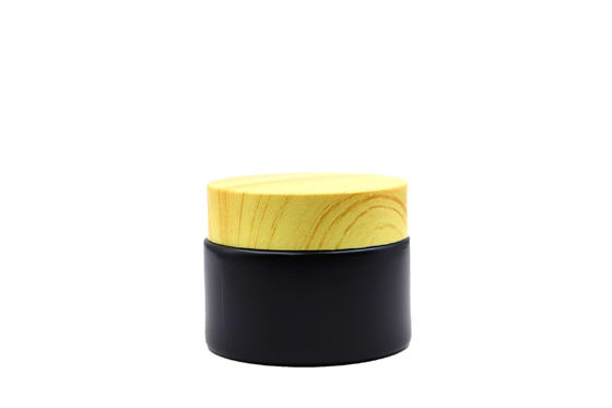 30 ml Boccone di vetro cosmetico a vite trasparente per la cura della pelle di lusso